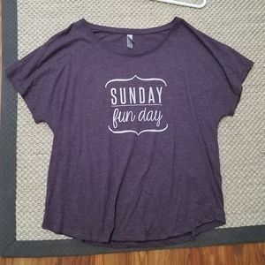 Sunday Funday Next Level Dolman Sleeve Tee!